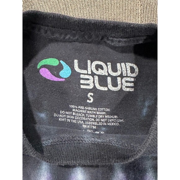 Liquid Blue Kiss Destroyer T Shirt Mens Small Short Sleeve 2005 Tye Dye - Picture 4 of 5
